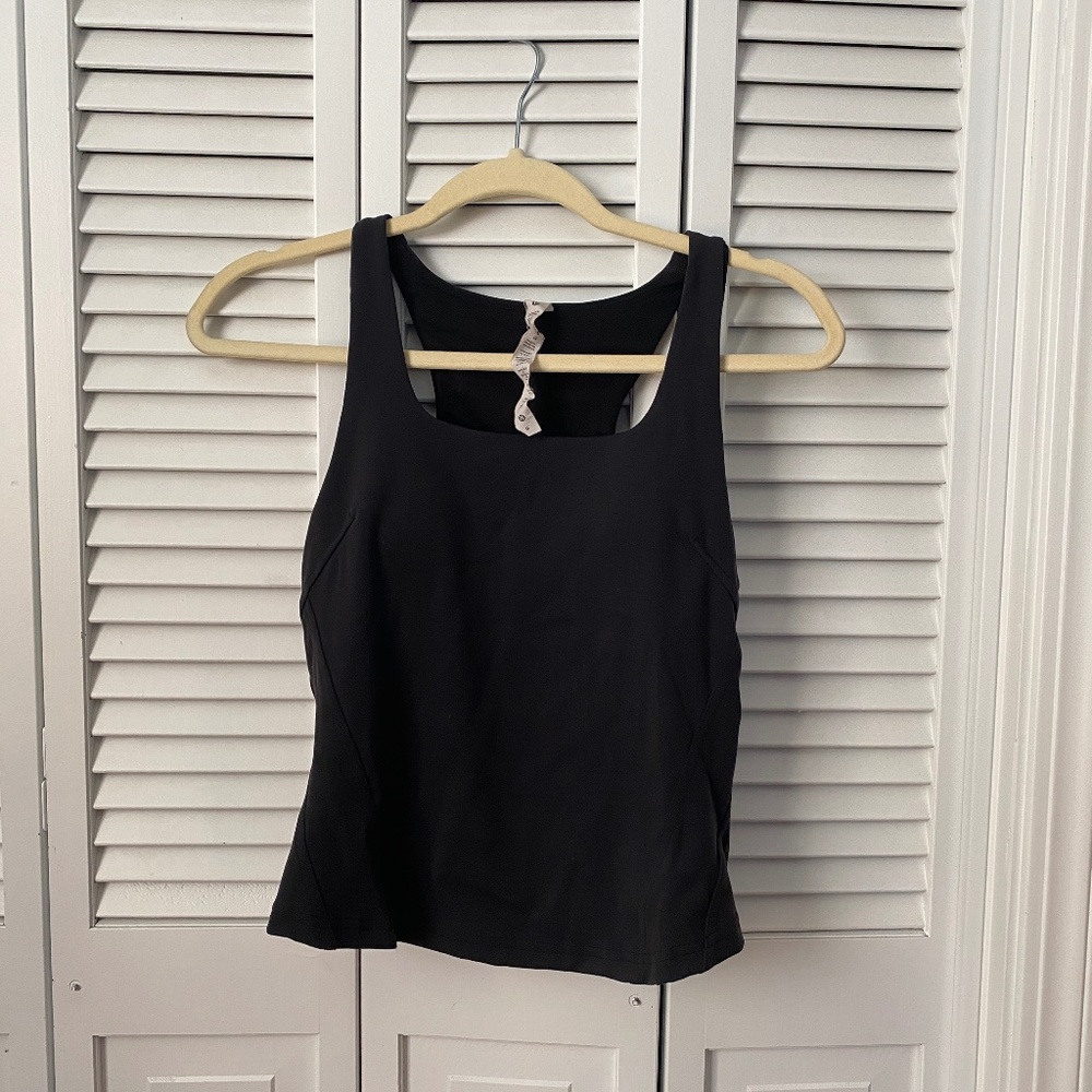 Lululemon Instill Tank black size 6 square neck